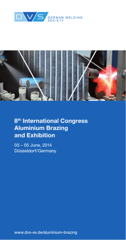 8th International Congress Aluminium Brazing and Exhibition