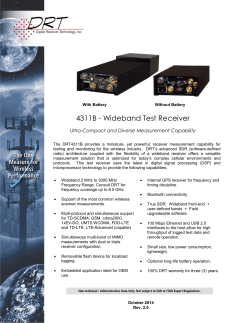 DRT4311B Wideband Test Receiver Spec Sheet