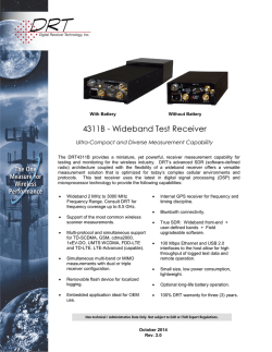 DRT4311B Wideband Test Receiver Spec Sheet