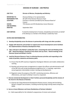 Job Description - Diocese of Durham