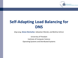Self-Adapting Load Balancing for DNS