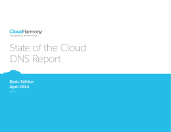 State of the Cloud DNS Report