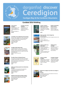 Cerdded 2014 Walking - Discover Ceredigion