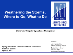 Jon Hypnar, Chief Operating Officer, Wayne County Airport Authority