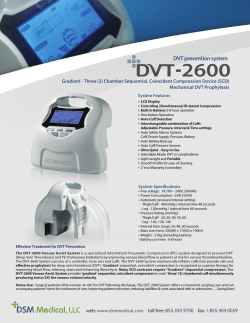 DVT 2600 Information Sheet