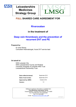 FULL shared care agreement - Leicestershire Medicines Strategy