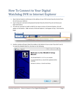 How To Connect to Watchdog DVR in Internet w To Connect to Your