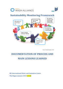 reflection document - Dutch Wash Alliance