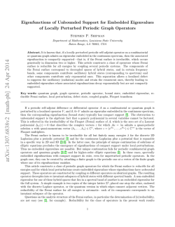 Eigenfunctions of Unbounded Support for Embedded