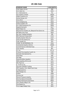JIS 18k Club - Jewelers International Showcase