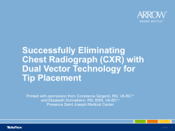 Successfully Eliminating Chest Radiograph (CXR)
