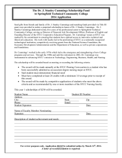 Dr. J. Stanley Cummings Scholarship
