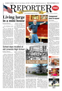 Living large - Waterboro Reporter