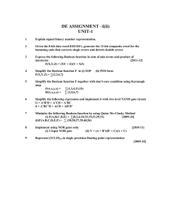 DLD ASSIGNMENT &ndash;I(ii)