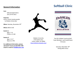 Softball Clinic - DeSales University Athletics