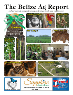 Issue 25, May - Belize Ag Report