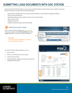 SUBMITTING LOAN DOCUMENTS WITH DOC