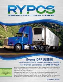 RYPOS DPF /ULETRU Brochure for Carrier or Thermo
