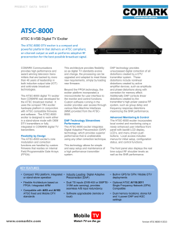 ATSC 8000 ATSC-8000 - Comark Communications