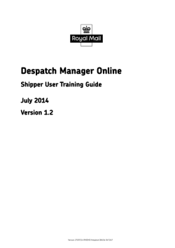 DMO Shipper User Guide