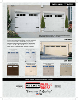 DTR 3000-3500 - Delden Garage Doors