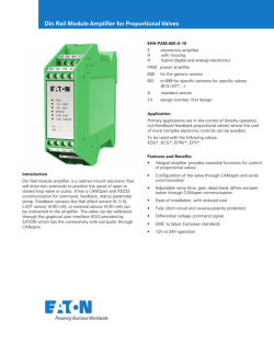 Din Rail Module Amplifier for Proportional Valves