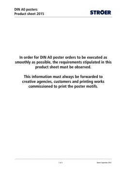 DIN A0 posters Product sheet 2015