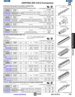 HARTING DIN 41612 Connectors