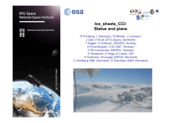 Ice Sheet Phase 1 Status and Plans