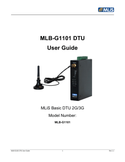 MLB-G1101 DTU User Guide