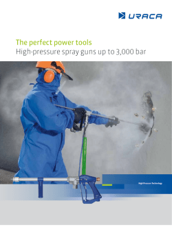 The perfect power tools High-pressure spray guns up to