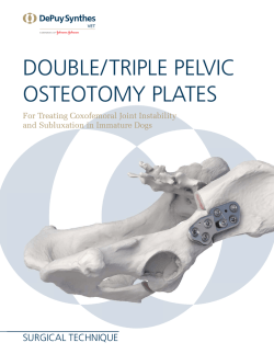 double/triple pelvic osteotomy plates technique guide