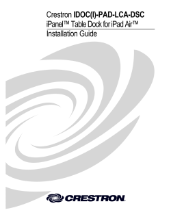 Installation Guide: IDOC-PAD-LCA-DSC IDOCI-PAD-LCA-DSC
