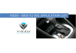 VIEZU – KESS V2 DSG APPLICATION LIST