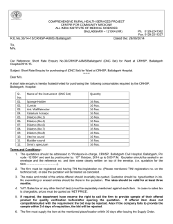 (DNC Set) for Ward at CRHSP, Ballabgarh Hospital