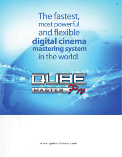 QubeMaster Pro Brochure