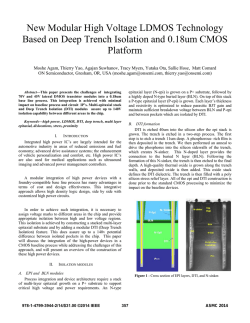 New Modular High Voltage LDMOS Technology Based on Deep