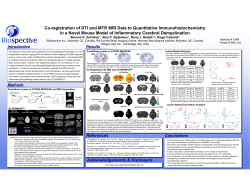 Co-registration of DTI and MTR MRI Data to