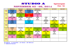 GX Schedule for website NGAMWONGWAN KHAE