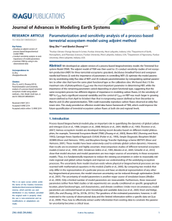 Journal of Advances in Modeling Earth Systems