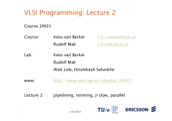 VLSI Programming: Lecture 2
