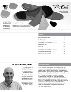 Dr. Ross Nelson, DPM Endorsement