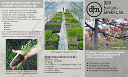 DJM Tri-Fold Brochure - DJM Ecological Services