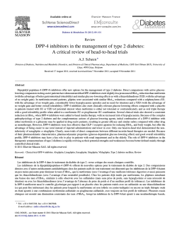 DPP-4 inhibitors in the management of type 2 diabetes: A critical