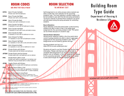 Building Room Type Guide - Academy of Art University