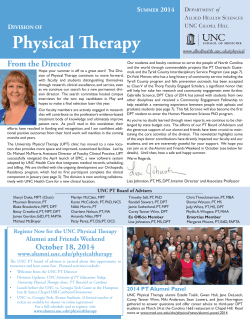 Physical Therapy - School of Medicine