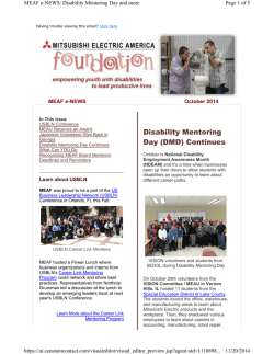 Disability Mentoring Day (DMD) Continues