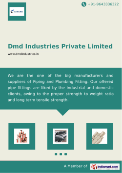 Corporate Brochure - Dmd Industries Private Limited