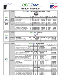 2014 DEF-Trac Price List