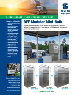 DEF Modular Mini-Bulk - Blue Sky Diesel Exhaust Fluid